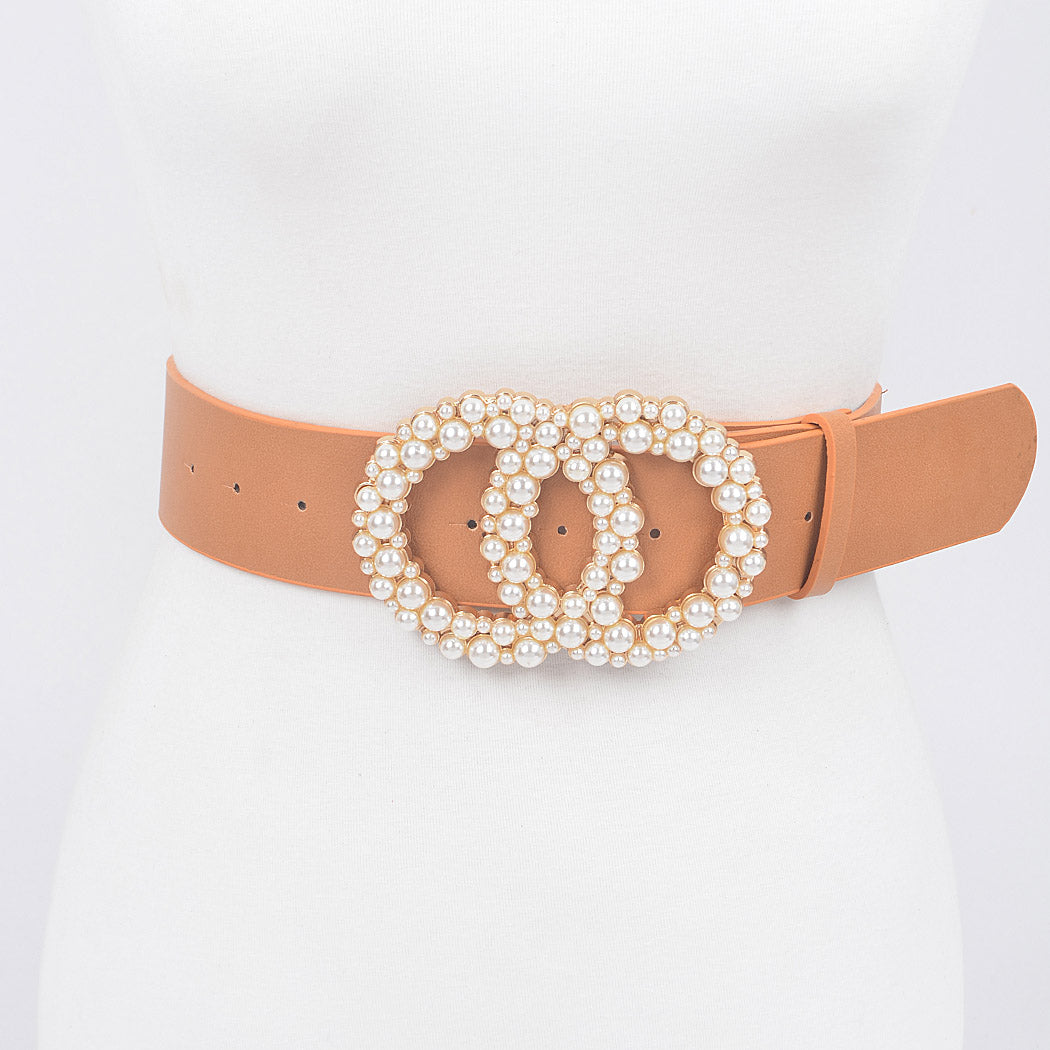 Double Ring Pearl Belt